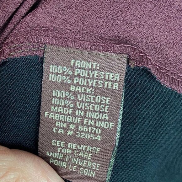 Anthropologie Ranna Gill Embroidered‎ Halter Top Size Small Maroon Burgundy Boho - Picture 7 of 12